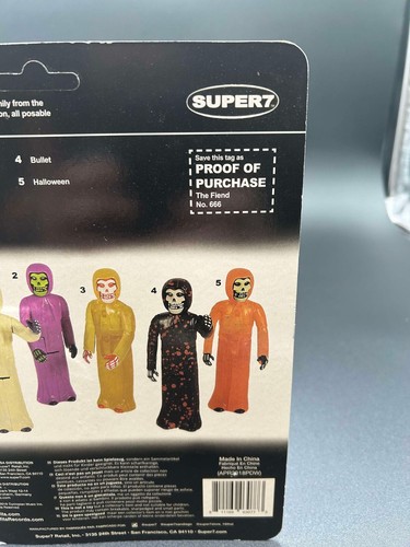 Super 7 ReAction MISFITS The Fiend Figure Glow in the Dark Remco Crimson Ghost - Picture 7 of 8
