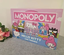 Hello Kitty and Friends Monopoly Game Hasbro Sanrio Kuromi 2022