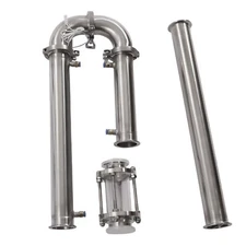 Brew Wine Making Tool 2" in Stainless Still Moonshine Reflux Distilling Column
