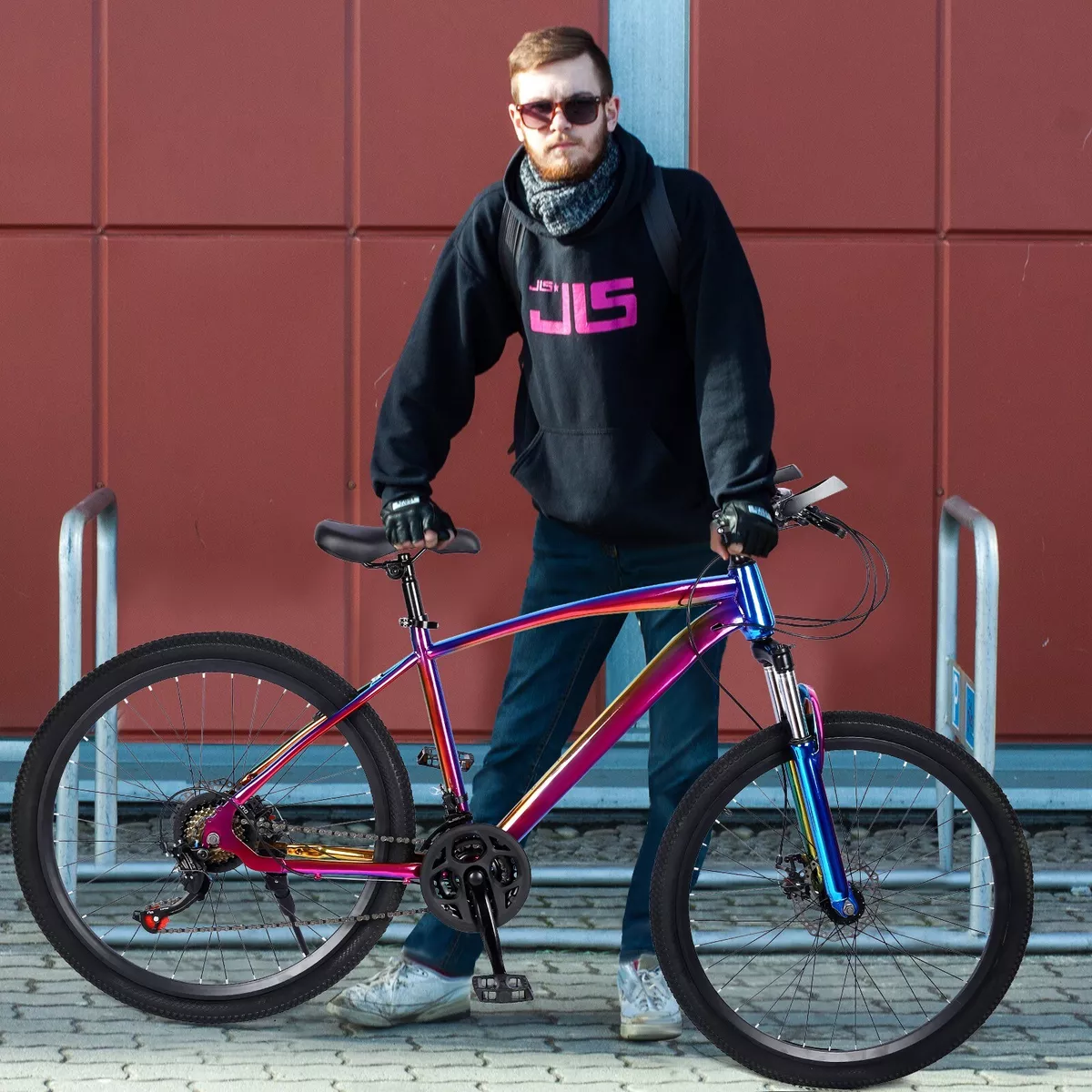 27.5 In Mountain Bike Mens Sport Bicycle Dazzling Baked 21 Speed