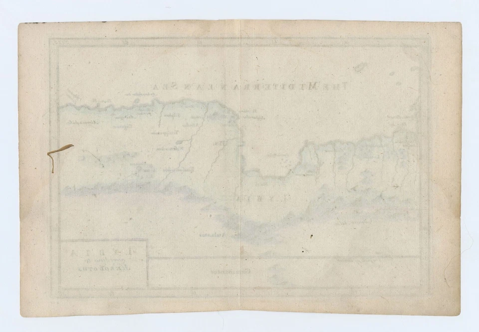 Antique Map "Lybia according to Herodotus" (Libya-Africa) Herman Moll, 1717 - Image 3 of 3