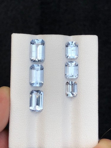Blue aquamarines natural 5.30 carats - Picture 7 of 10