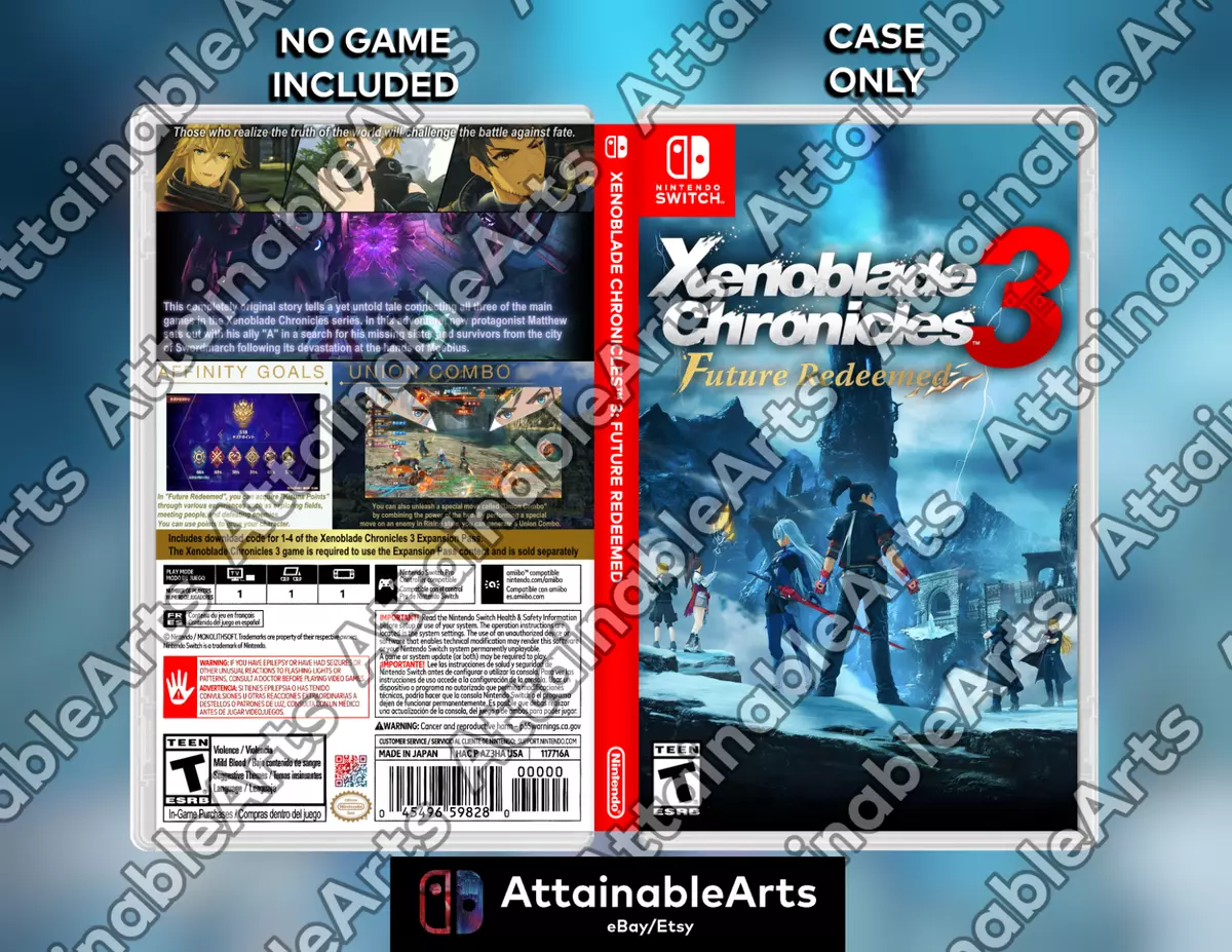 Xenoblade Chronicles 3 - Future Redeemed DLC : Custom Game Case (NO GAME  INCL)