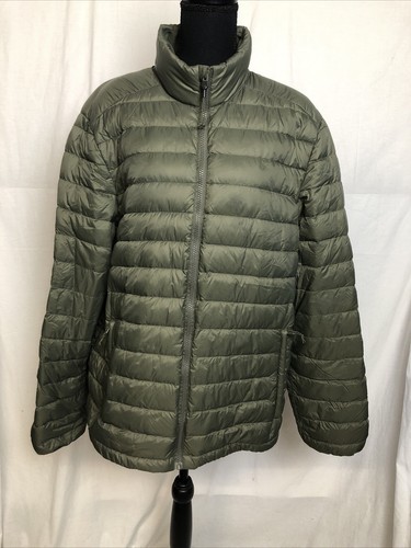 Champion Army Green Puffer Jacket Size 