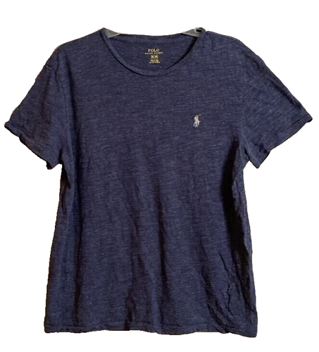 Polo Ralph Lauren Dark Blue Tee Shirt Womens M Crew Neck Pony Cotton - Picture 1 of 6