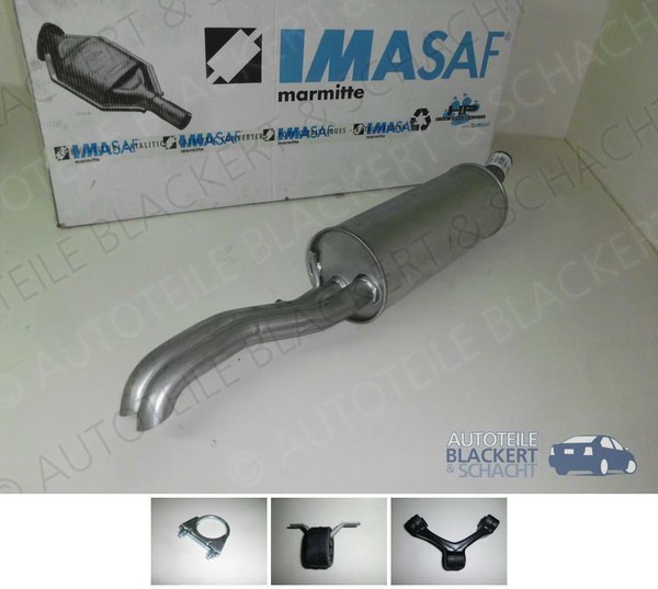 Imasaf ESD Auspuff Endtopf+Anbauteile für Audi A4 (B5) + Avant 2.5 TDI 1997-2001-image