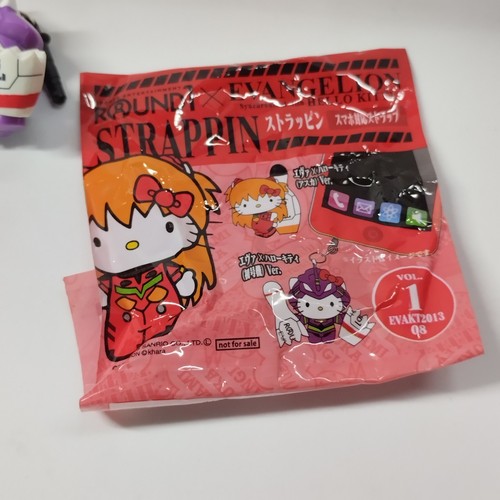 Hello Kitty Evangelion Unit-01 Phone Strap w/ Original Package - Picture 5 of 7