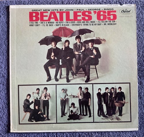 The BEATLES 1964 Capitol M0N0 LP "BEATLES '65" Deep Groove Label oRiGiNaL - Picture 2 of 24