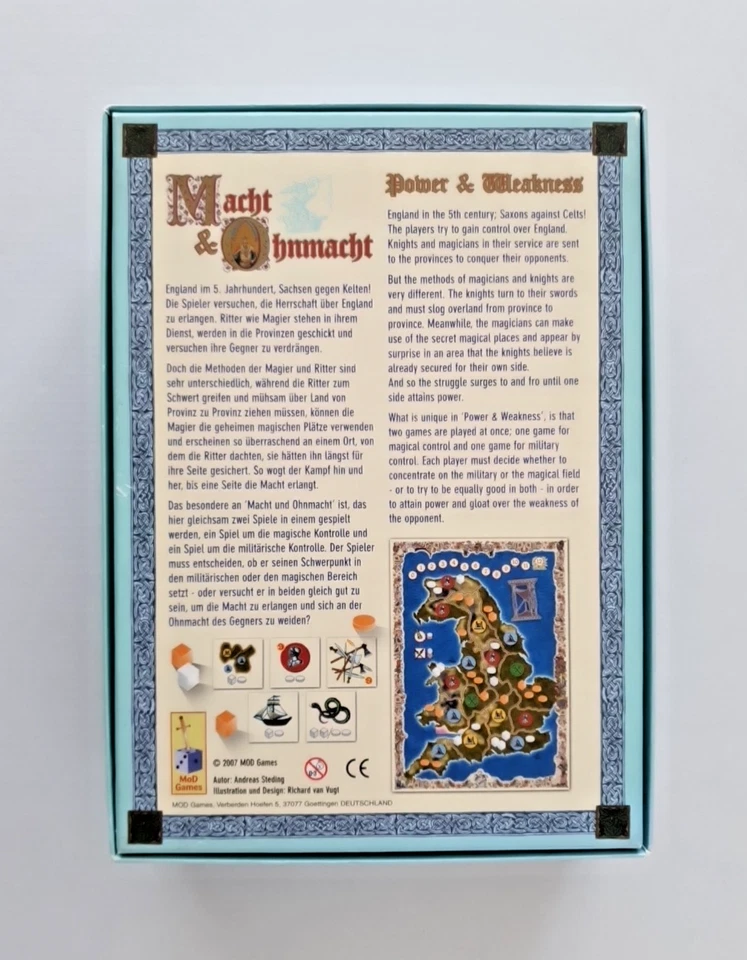Macht & Ohnmacht / Power & Weakness (2007) - 2 Players, Ages 12+ MOD Games RARE - Image 2 of 4
