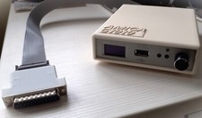Amiga Gotek V3.42 External Ivory & GREY + 0.96 OLED + Rotary with DF1/ 23p Lead