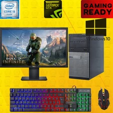 Fortnite GTA Gaming PC Desktop Computer SSD Core i5 750TI 8GB Monitor SSD Bundle