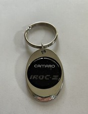 Chevy Camaro IrocZ Keychain Lightweight Metal Chrome Style Finish Key Chain