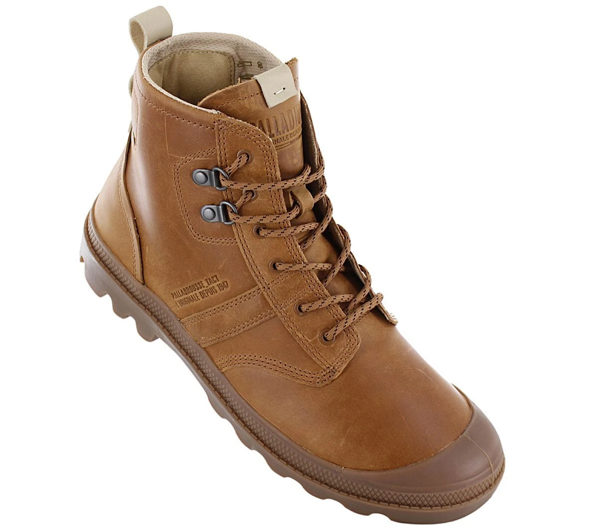 Palladium PallaBrousse Tact Leather Men s Boots Leather Braun eBay