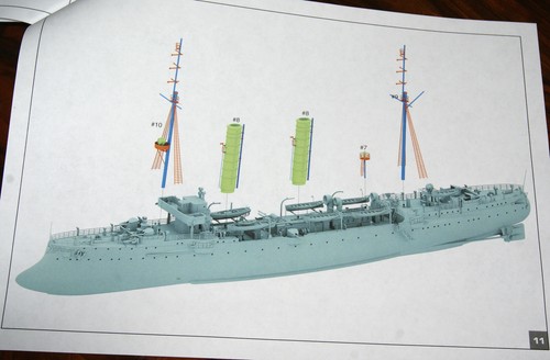 #Combrig 3559FH Kaiserl.Dt. Kleiner Kreuzer "SMS NIOBE " 1901 /RESIN-Kit 1:350 - Picture 11 of 12