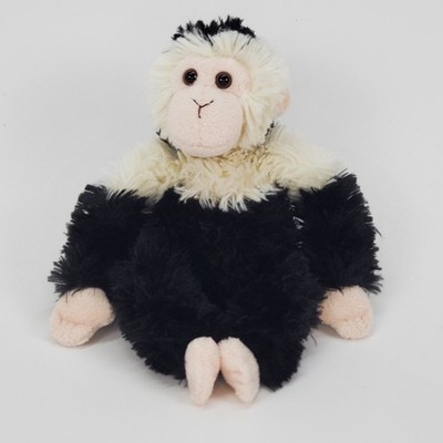 Aurora World Black White Monkey Plush Stuffed Animal Shaggy 7.5