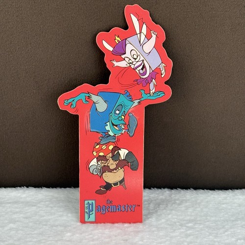 RARE! Vtg 1994 The Pagemaster Movie Pirate Macaulay Culkin Cartoon Bookmark 90s!