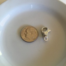 1pc Swivel 16mm Sterling Silver Lobster Claw Clasp, Finding Italy lc-sswl165
