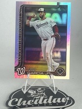 2025 Topps Series 1 #9 Luis Garcia Jr. Washington Nationals Rainbow Foil