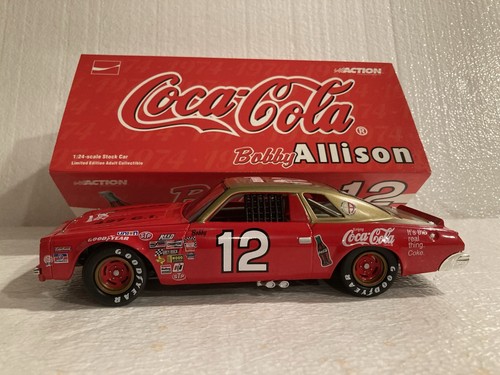 BOBBY ALLISON 1974 ORIGINAL RELEASED #12 COCA COLA CHEVROLET MALIBU 1/24 CWB - Picture 3 of 17