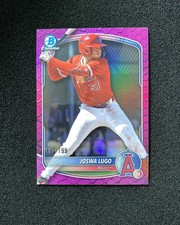 2025 Topps Bowman Draft Chrome Fuchsia Reptilian Joswa Lugo 183/199 QI95
