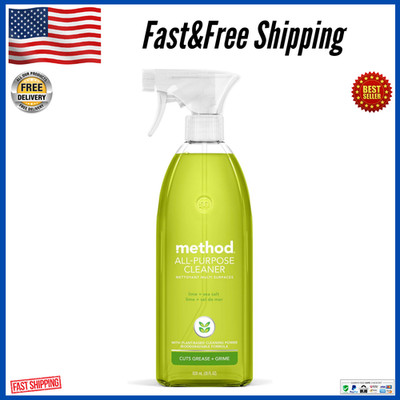 Method All-Purpose Cleaner Spray, Lime + Sea Salt, Plant-Based and Biodegradabl.