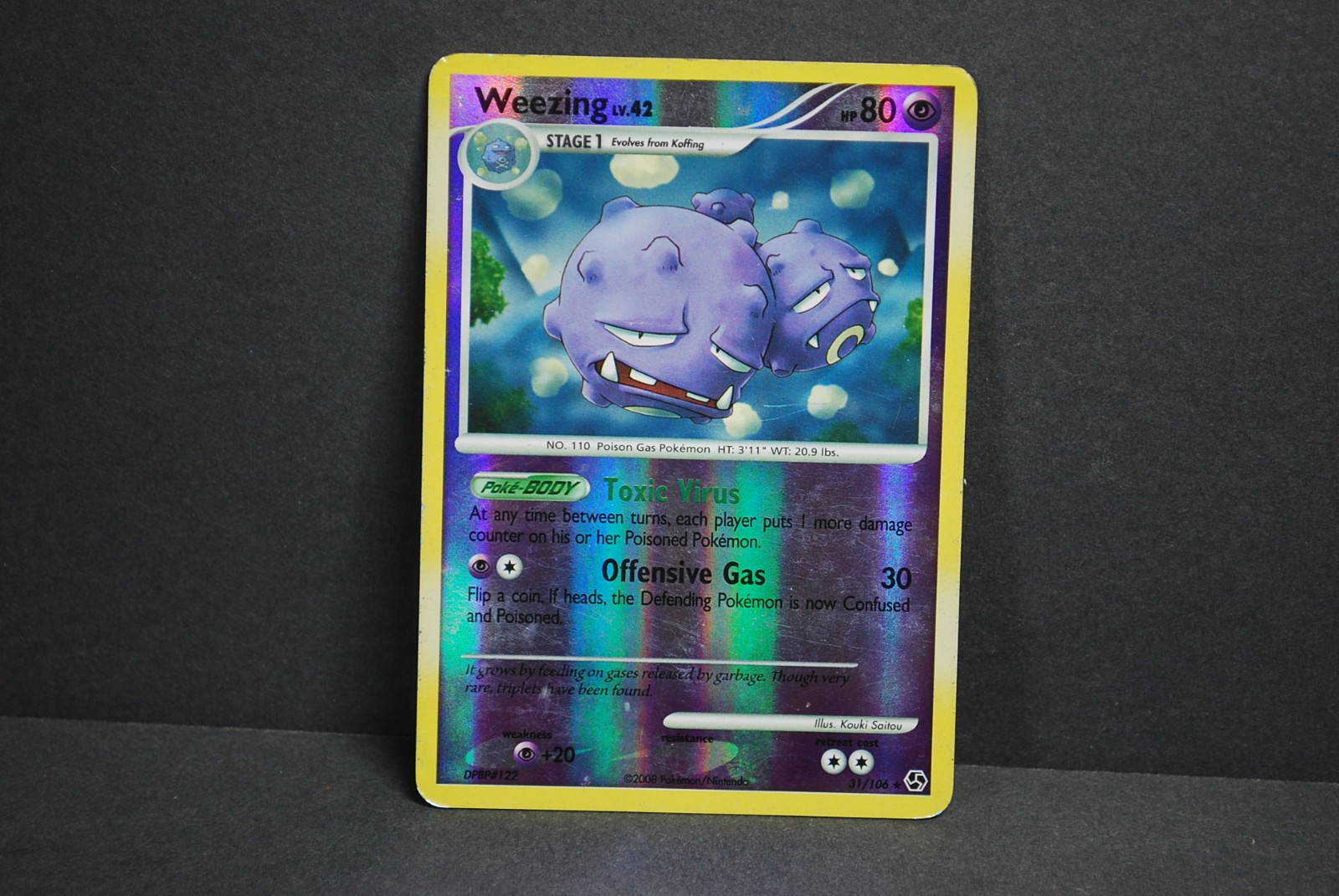 Weezing Reverse Holo #31/106 DPBP Great Encounters 2008