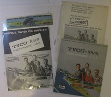 1963-1964 Tyco HO Trains and Tyco Speedways Catalog Brochure Lot of 4