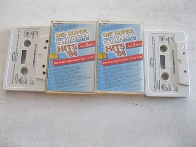 MC Tape Kassette 2x SUPER SMASH HITS 1984 Wham Alphaville Sade Fancy Nena ...