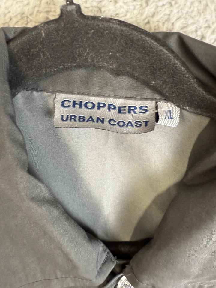 Urban Coast Choppers Shirt Mens XL Black Motorcycle Graphic Flame Tattoo Style - Image 3 of 4