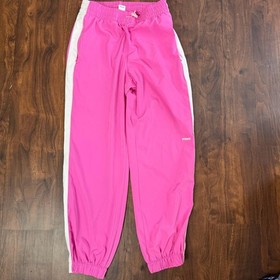 Victoria's Secret PINK Tech Woven Jogger Pants in the color Pink Gossip Size S
