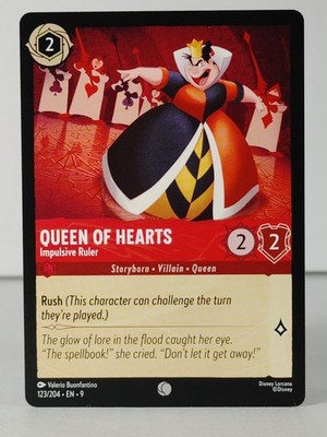 Queen Of Hearts - Impulsive Ruler - Fabled #123 - LORCANA - NM -singles