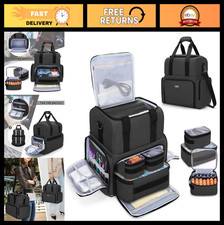 Large Tattoo Case with 3 Removable Pouches, Travel Organizer for Stencil Printer