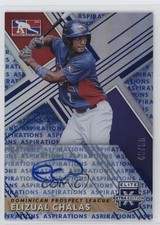 2019 Panini Elite Extra Edition Aspirations Blue 48/50 Elizual Chalas Auto 1t3