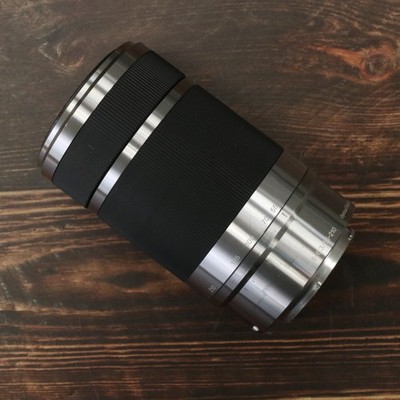 Sony E 55-210mm F4.5-6.3 OSS SEL55210 Silver Zoom Lens [Near Mint] #8357