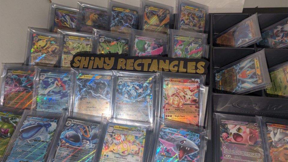 Pokemon Pack 10 Holo Rare Cards with Bonus EX Card English Holofoil NM ...