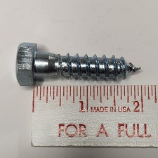 1/2  x 2  Hex Head Lag Bolts / Screws Steel Zinc Plated New Qty: 31 pcs.