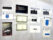 Minolta XD-11 Literature Set - Owner  s Manual, 360PX Flash, Auto Winder D  More
