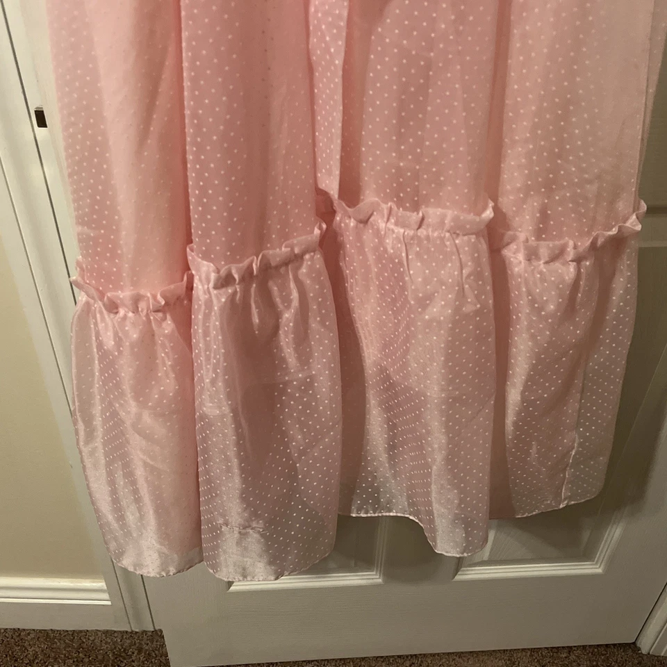 Gunne Sax De Colección Talla 2-4 Rosa Punto Suizo Encaje Tul Manga Corta #Halloween #Teatro Foto 4 de 4