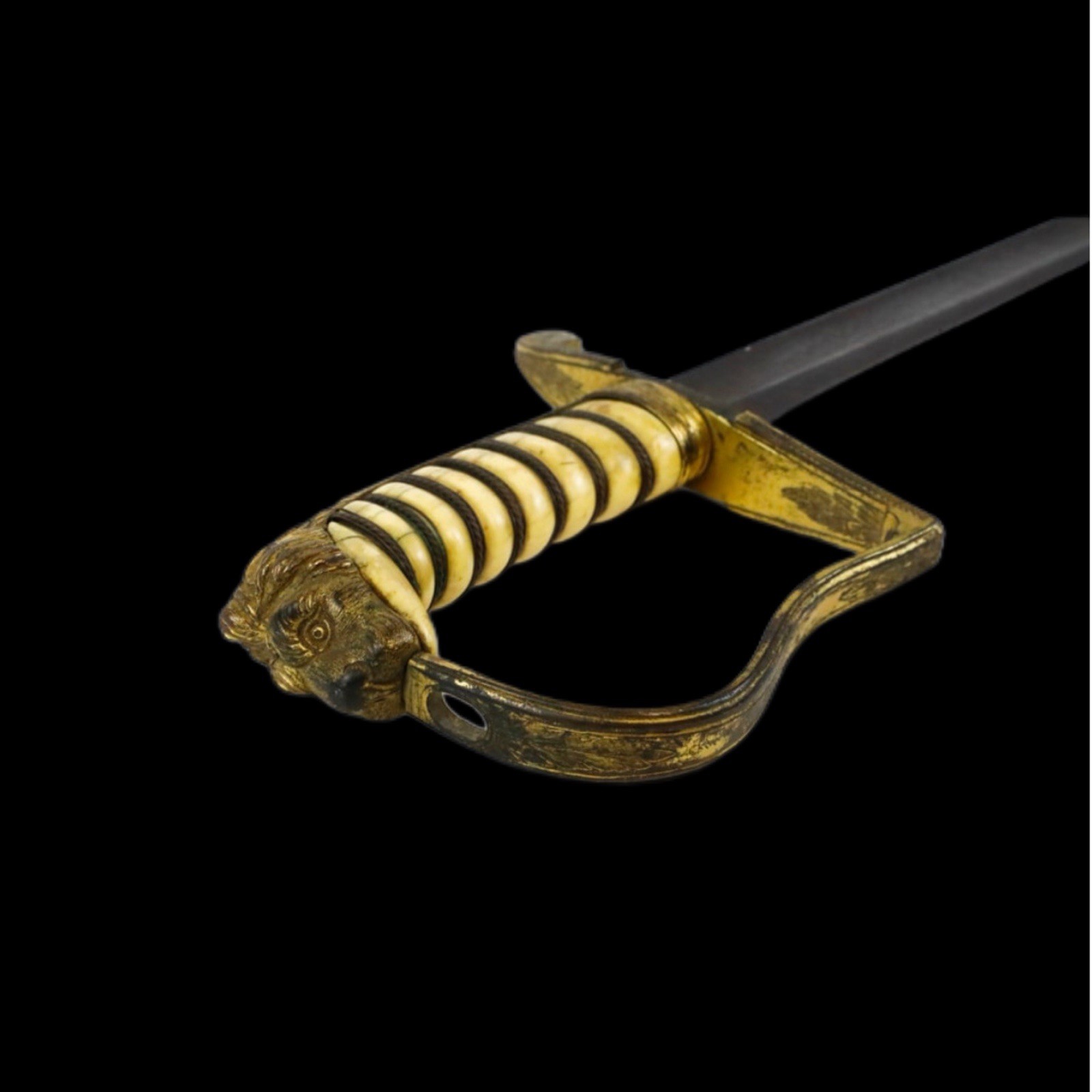 BRITISH MODEL 1805 NAVAL SWORD 19th CENTURY 1800s Lion Head Pommel