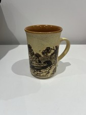 VGC Ashdale Pottery Mug Cup Vintage Canal Horse Countryside rustic 