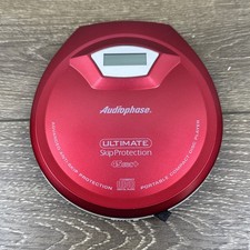 PARTS ONLY Audiophase Portable CD Player CD-350 Ultimate Skip Protection Red