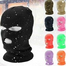 3 Hole Full Face Mask Ski Mask Winter Cap Balaclava Outdoor Beanie Tactical Hat