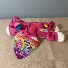 Peluche raro vintage 1998 Lisa Frank Twinkle Star Pink Cat Bean Buddy nuevo con etiquetas