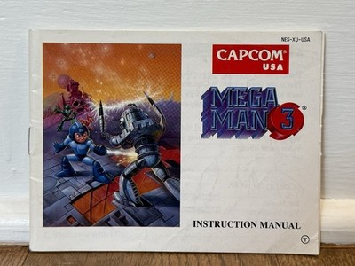 Mega Man 3 NES Instruction Manual ONLY, 1990 Capcom, Nintendo