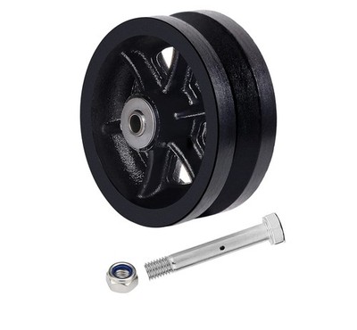 6x 2 V-Groove Wheel - cast Iron Wheel,Capacity up to 1000 Lb. Use for Slide Gate
