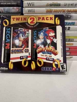 Sonic CD + Sonic & Knuckles Collection PC Twin 2 Pack Sega Big Box Vintage
