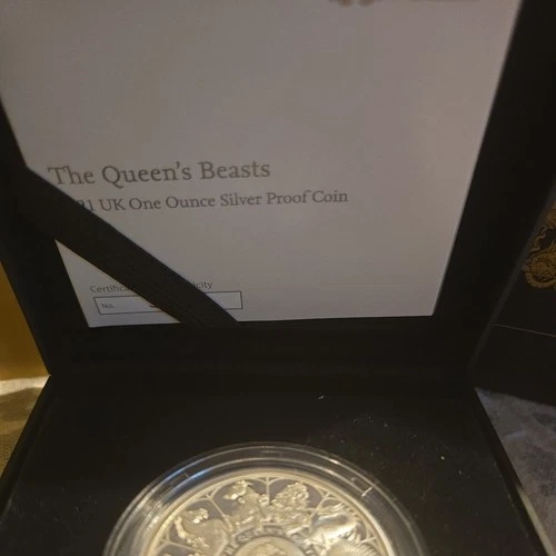 2021 Great Britain Queen’s Beasts Completer 1 oz Silver Proof Coin RARE Key🔥