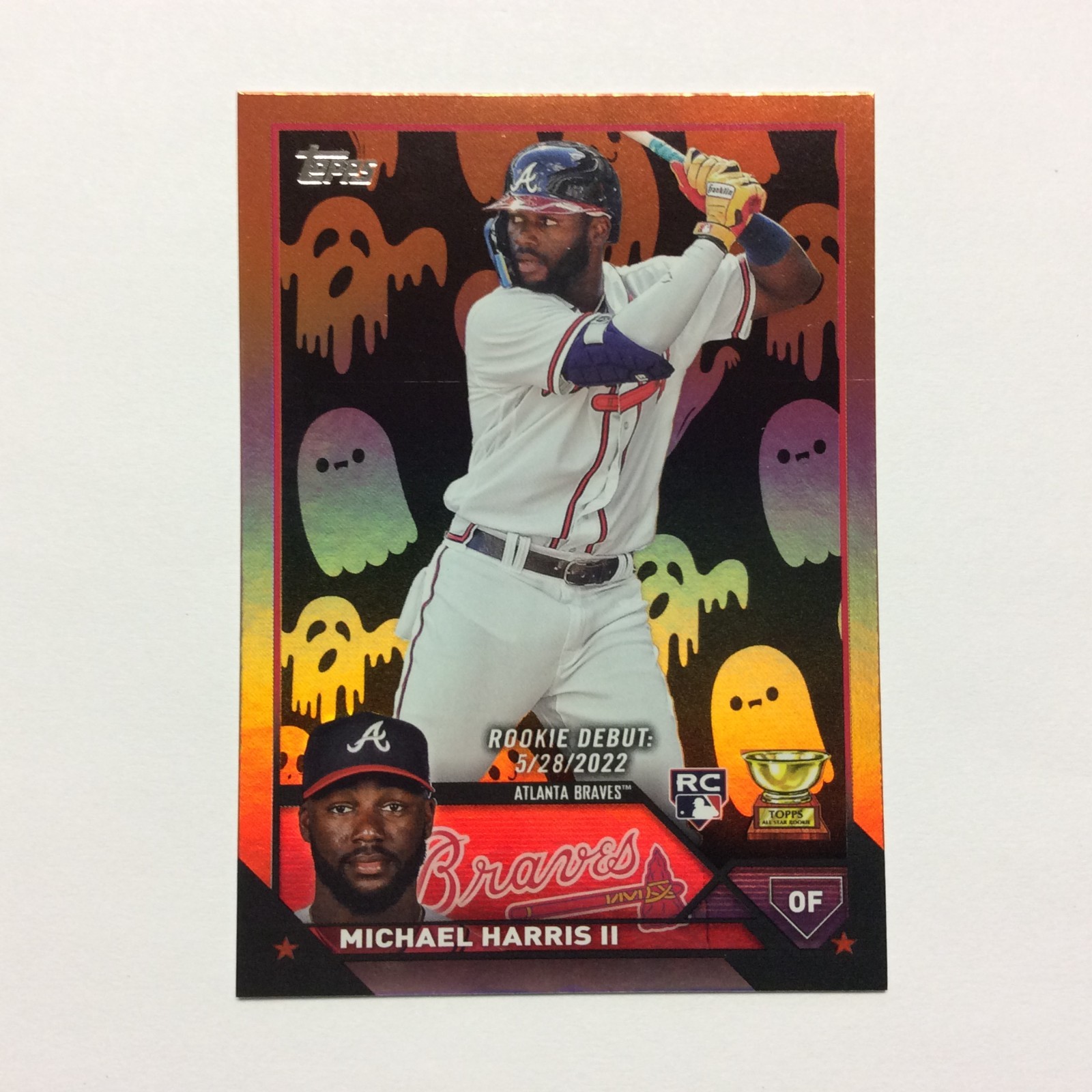 2023 Topps Update Series - Rookie Debut Michael Harris II #US225 Ghosts Foi (RC)