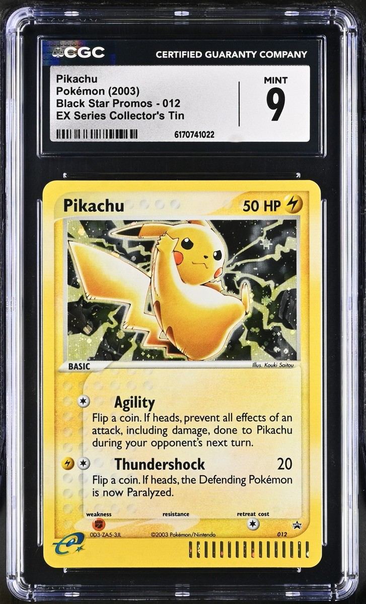 Pokemon Pikachu Black Star Promos 012 EX Series Collector's Tin