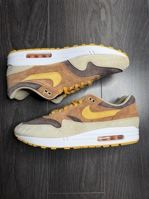 Nike Air Max 1 Premium Duck Pecan Yellow Orche DZ0482-200 Herren UK 11,5